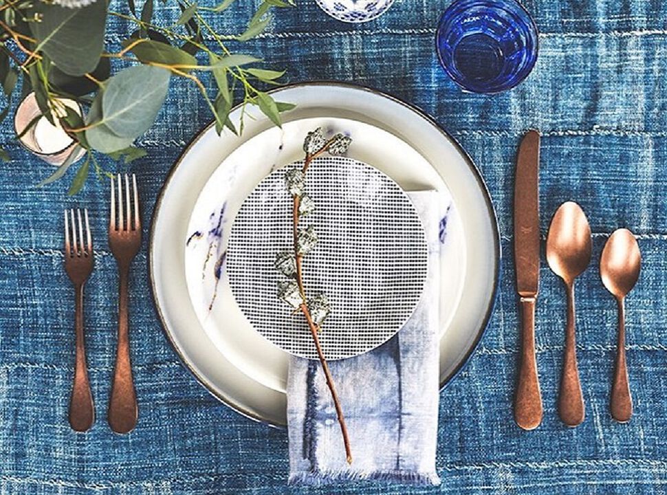 Vintage 5-Piece Flatware Set in Bronze