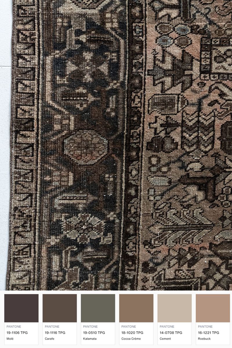 District Loom Antique Persian Heriz area rug-Devon