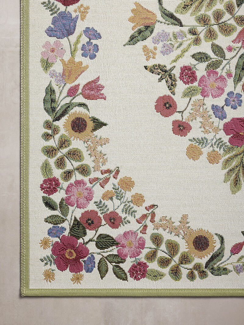 Perennial PRN-01 Cream 3''11" x 5''11" Rug by Rifle Paper Co.