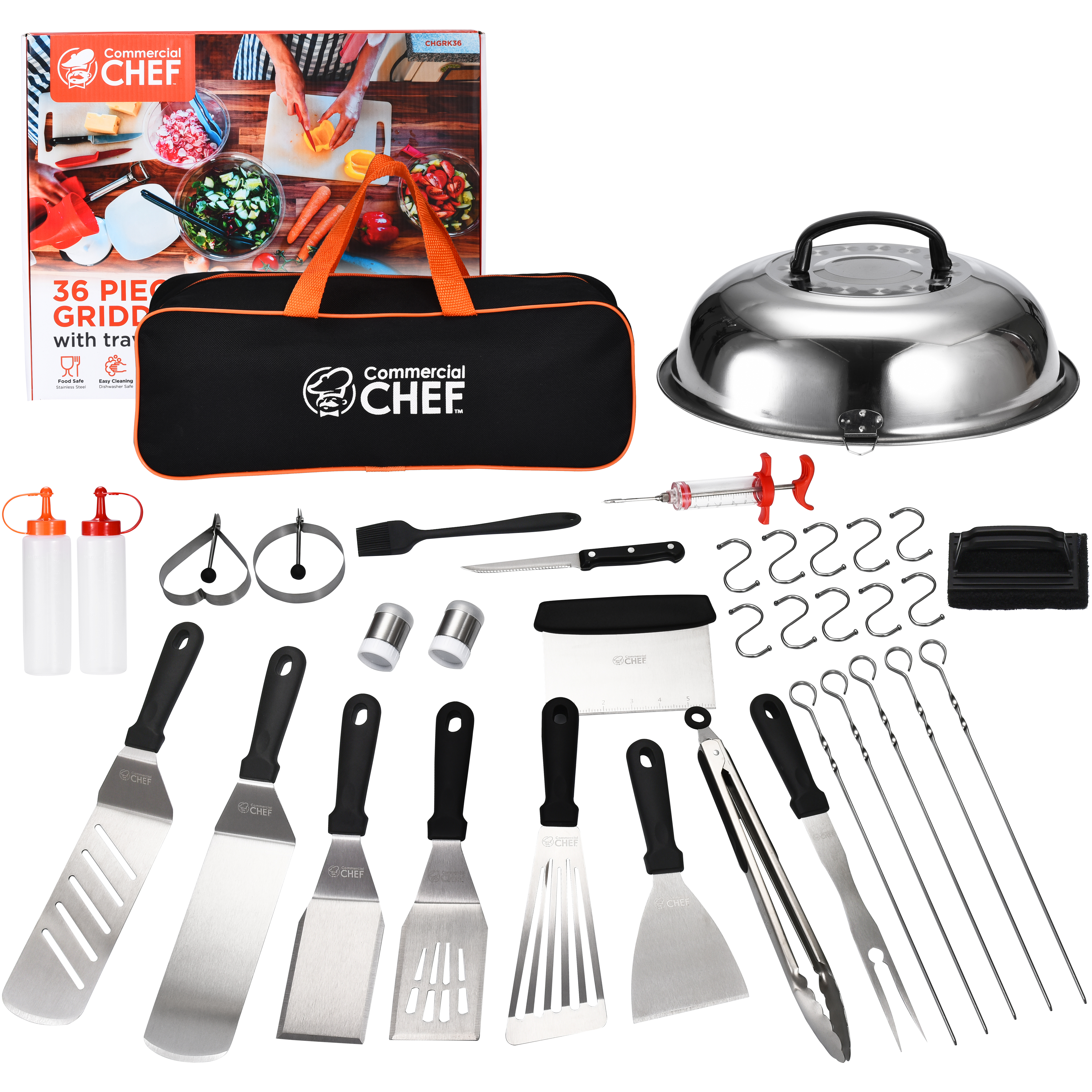 Commercial Chef Blackstone Griddle Accessories Kit - Blackstone Accessories  - Hibachi Flat Top Gridd…See more Commercial Chef Blackstone Griddle