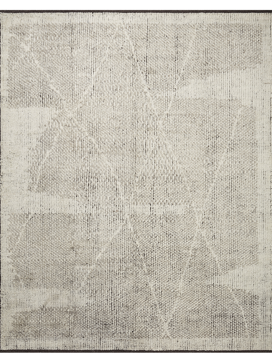 Amber Lewis x Loloi Gwyneth GWY-02 Ivory / Taupe 2' x 3' Hand Knotted Area Rug