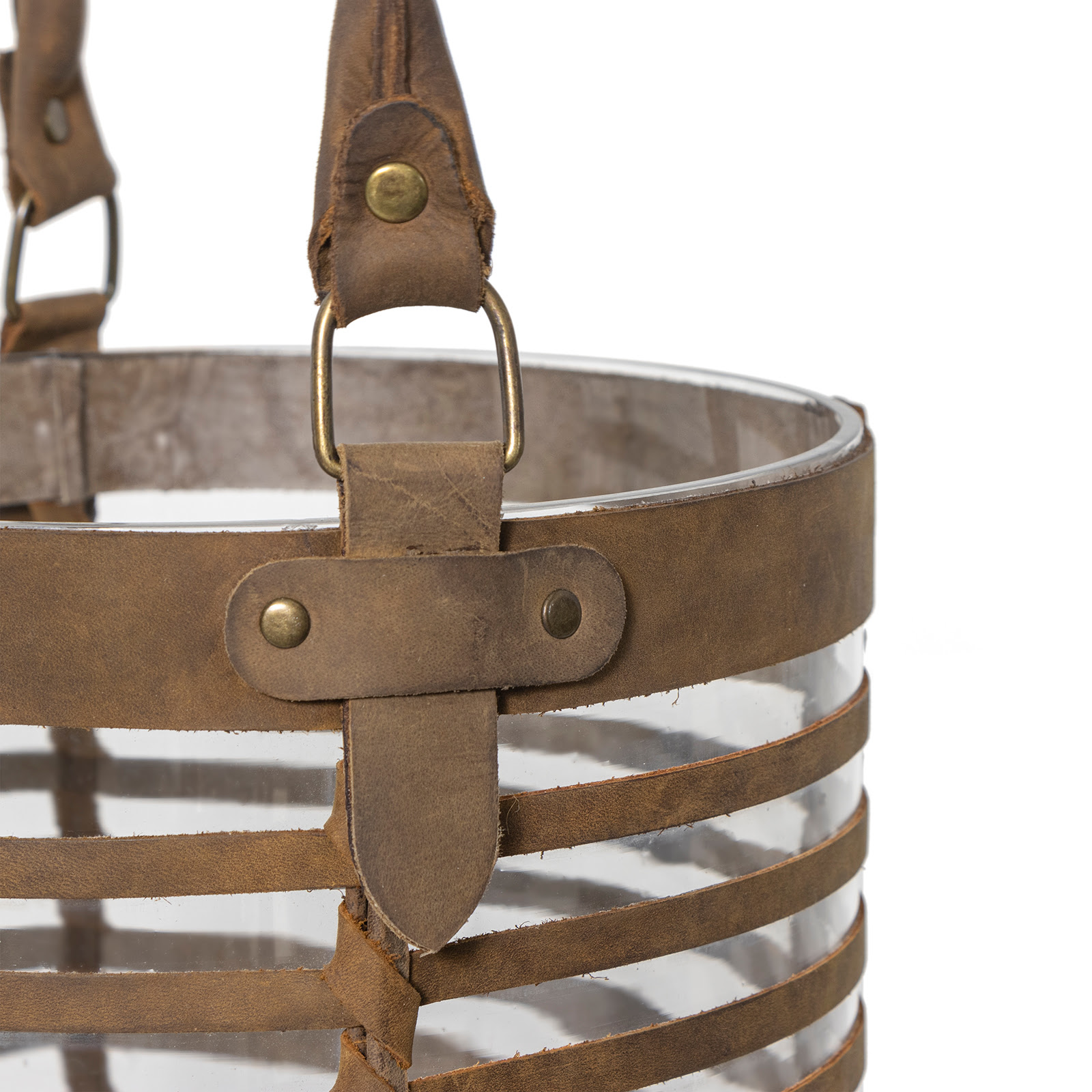 Regina Andrew Finn Leather Basket Small