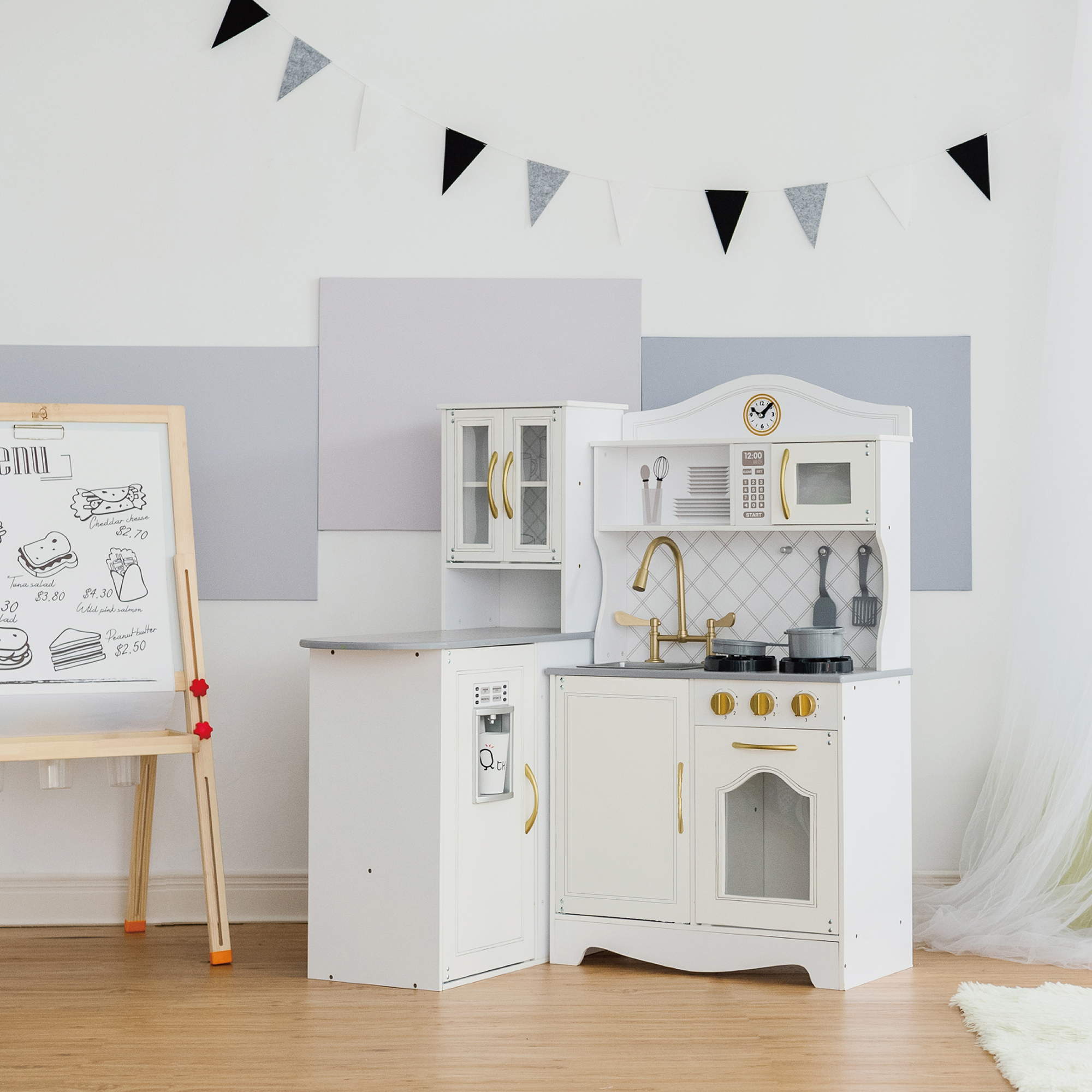 Reimotkon Little Cooks Kitchen Play Kitchen para niños, Juego de