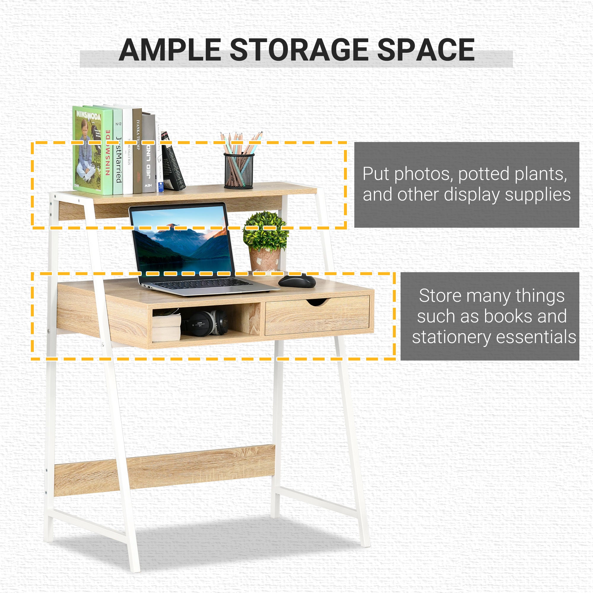 Halifax North America Computer 39.25 High Desk for Small Spaces | Mathis Home