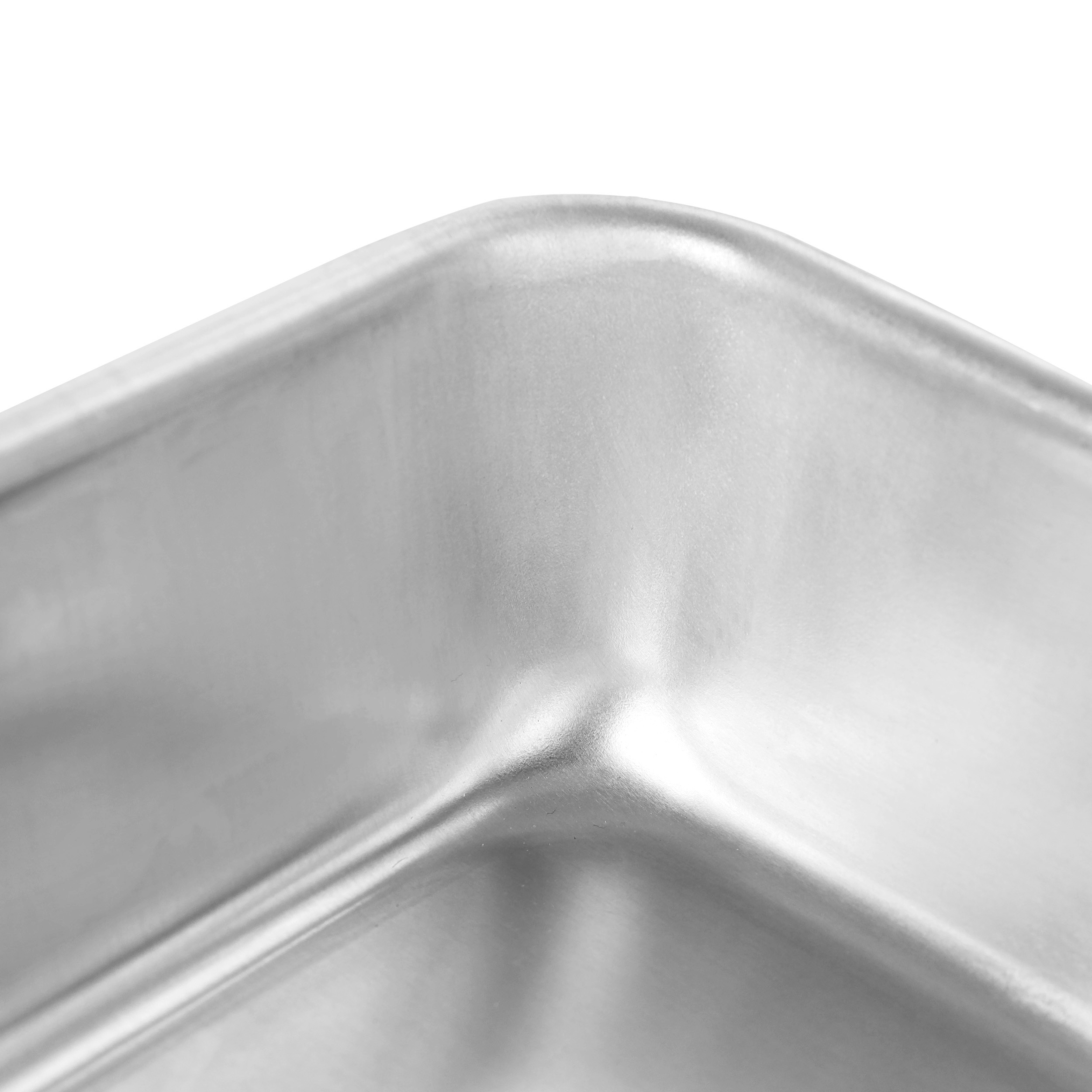 Oster Baker's Glee 9 x 5.3 Aluminum Rectangle Loaf Pan Silver