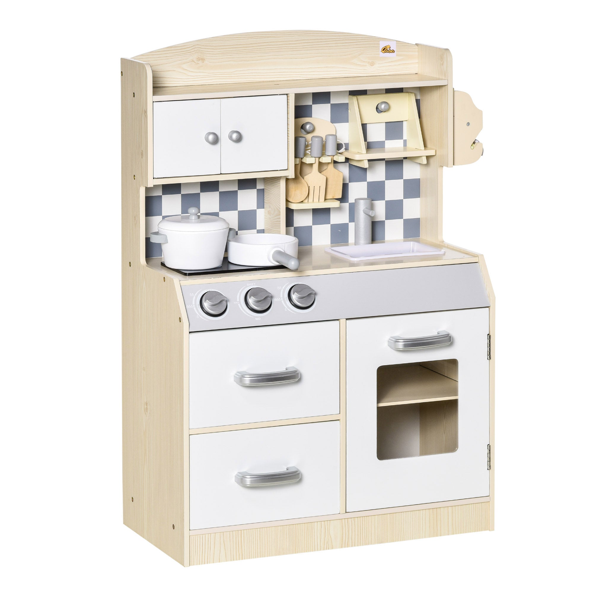 Halifax North America Wooden Play Kitchen with Lights | Mathis Home