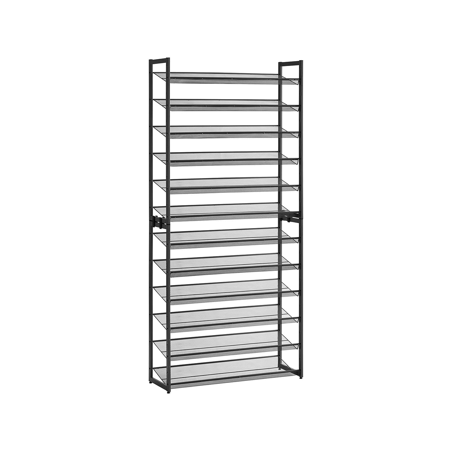 Berkley Jensen 4-Tier Metal Shoe Rack - Black