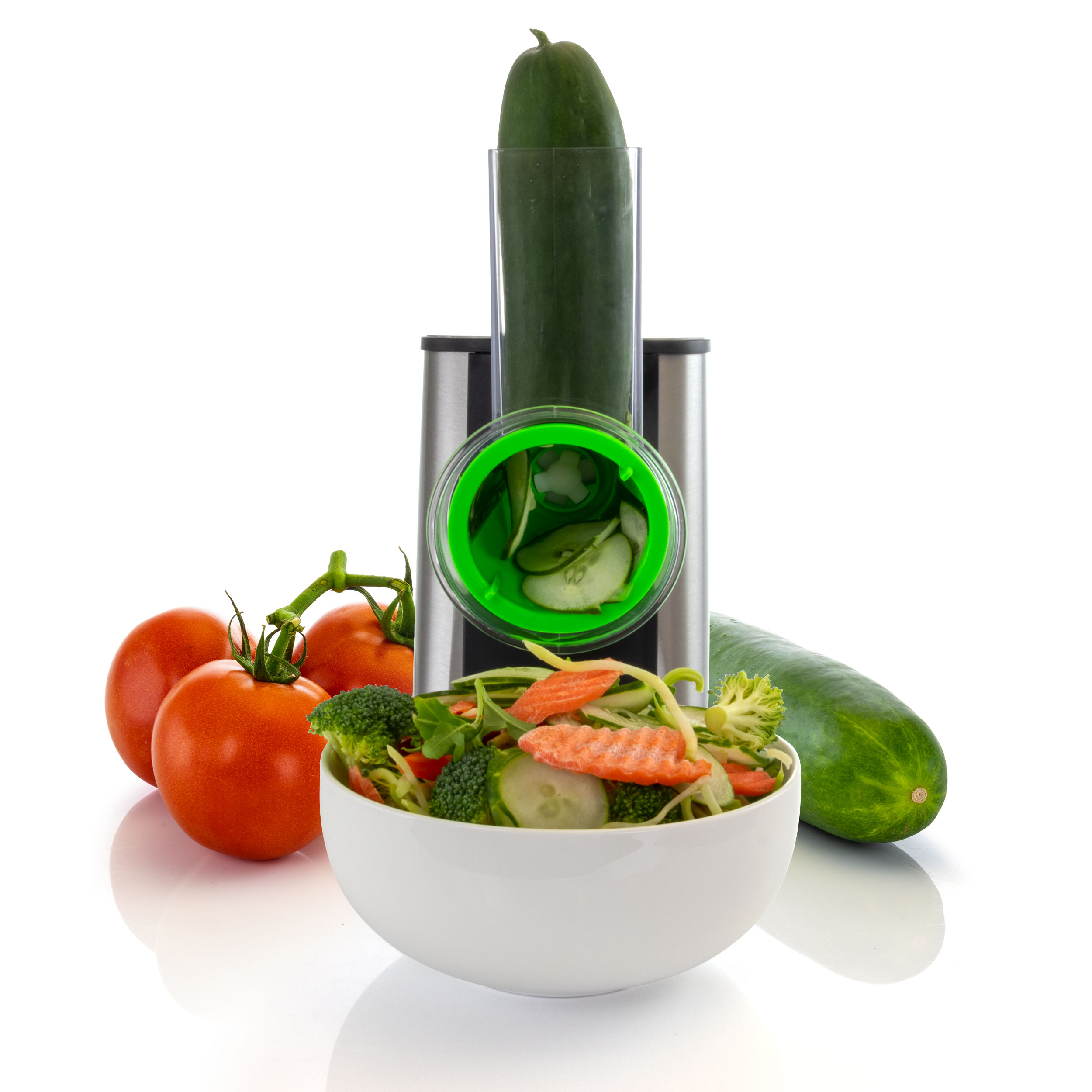 MegaChef 4-in-1 Stainless-Steel Electric Salad Maker