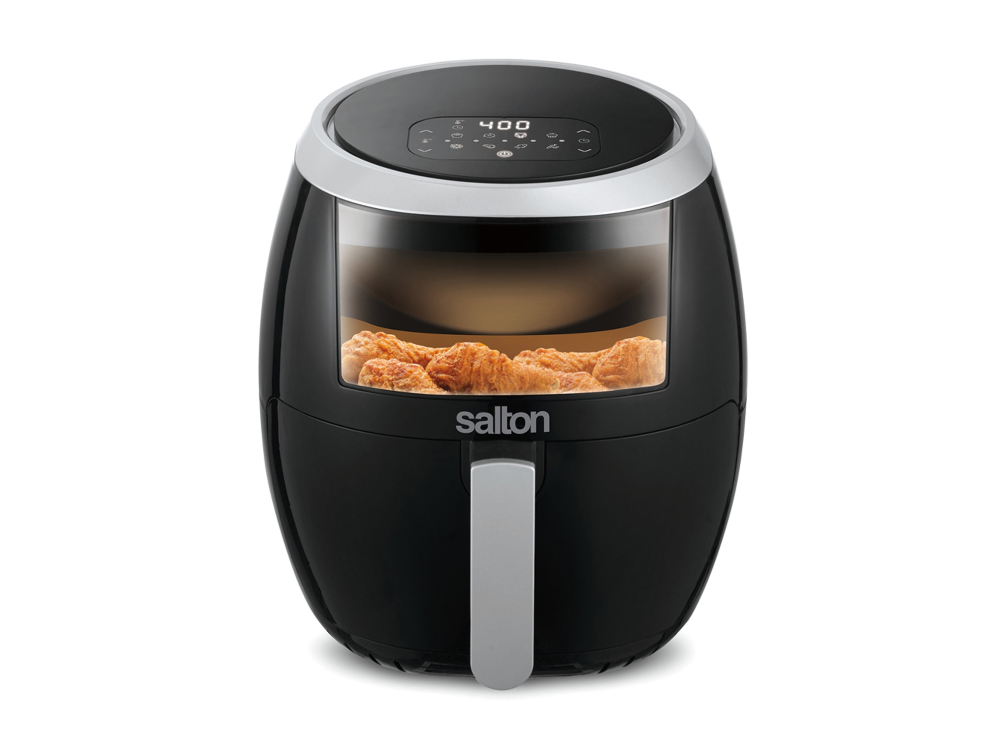 Salton XXL Digital Air Fryer with Viewing Window, 8 L/8.5 qt, Black