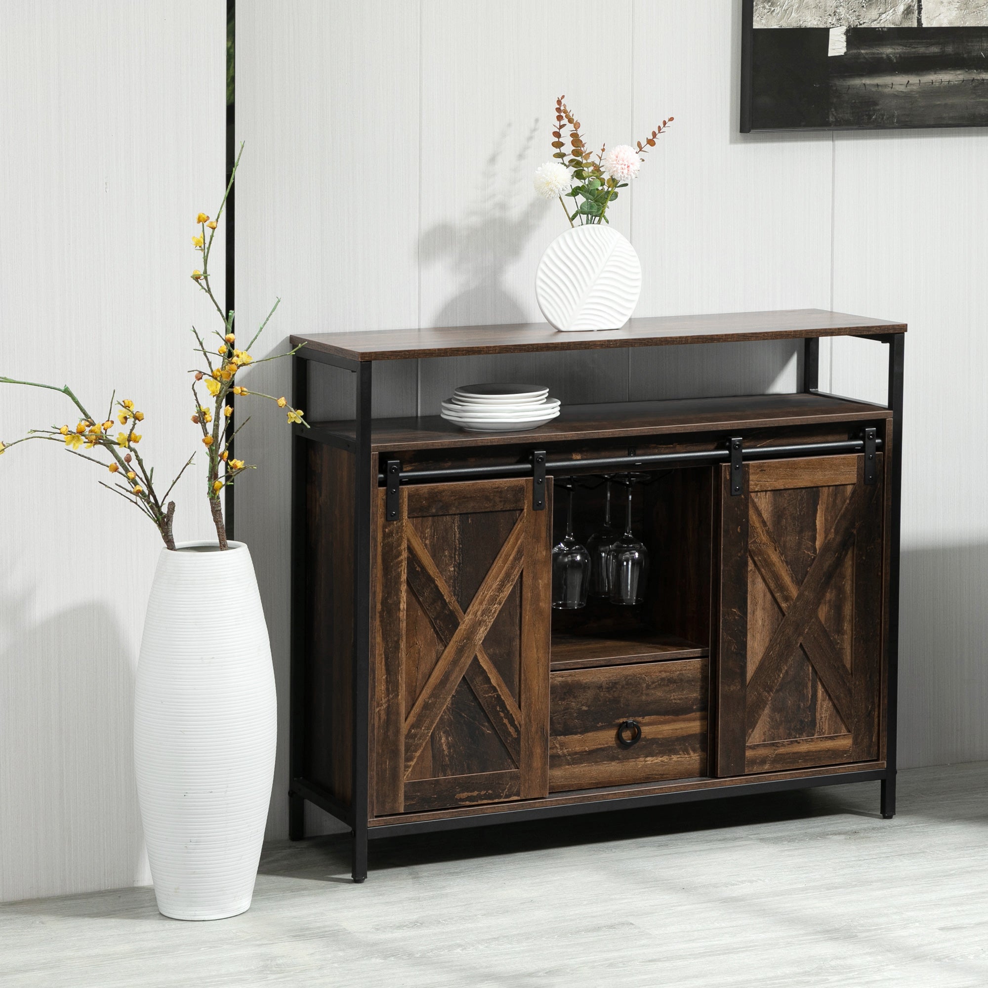 Halifax North America Modern 35.75 High Sideboard with Drawers | Mathis Home